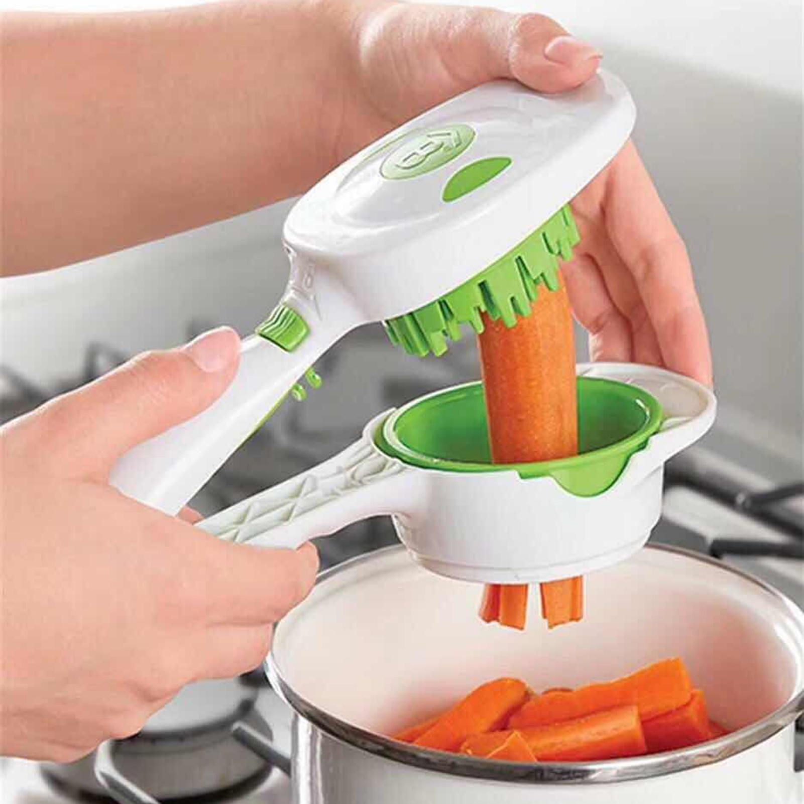 Máy cắt rau củ quả đa chức năng 5 trong 1 bằng thép không gỉ