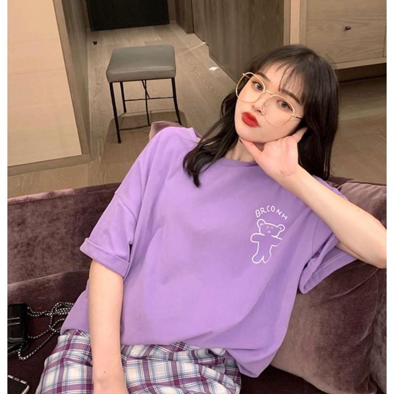 Áo thun tay lỡ Áo thun Gấu Teddy dáng rộng OVERSIZE hot hit