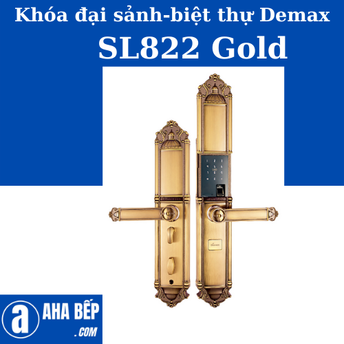 Khóa Đại Sảnh - Biệt Thự Demax SL822 Gold. Hàng Chính Hãng