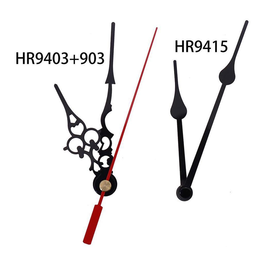 4X Black Wall Clock 3268 Movement Mechanism Hands Wall Repair Tool Parts