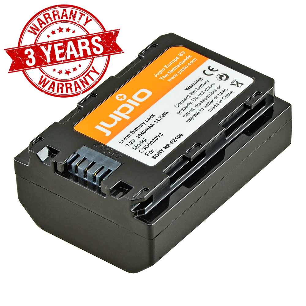 Pin máy ảnh hàng chính hãng Jupio NP-FZ100 2040mAh 14.7Wh dùng cho Sony