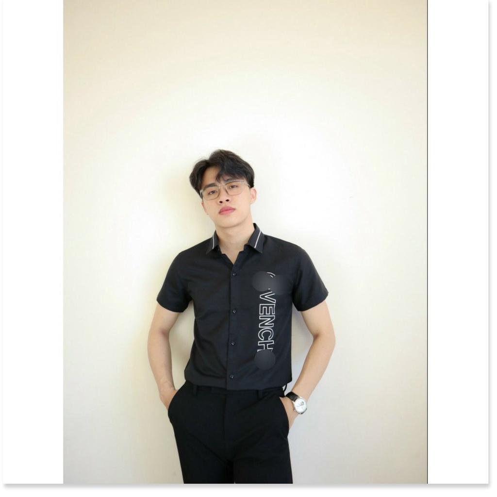 Áo sơ mi in thêu NGẮN TAY