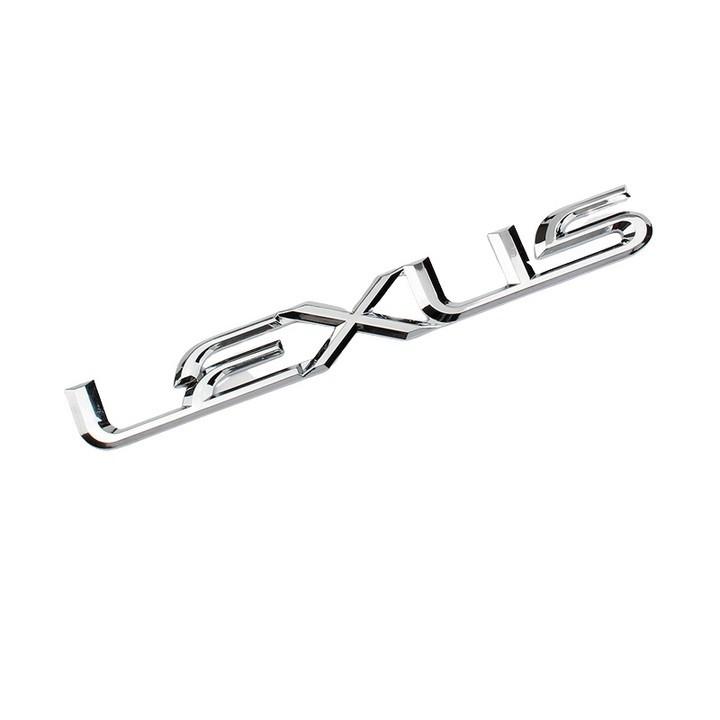 Decal tem chữ Lexus dán đuôi xe ô tô - Kích thước 19 x 2.4cm - Mã: LX01
