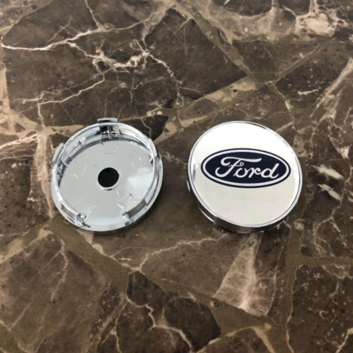 Logo chụp mâm bánh xe ô tô Ford đường kính 60mm Nhựa ABS