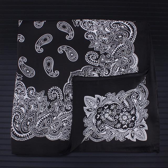 Khăn lụa bandana vuông size 55x55cm phong cách unisex - Khăn turban