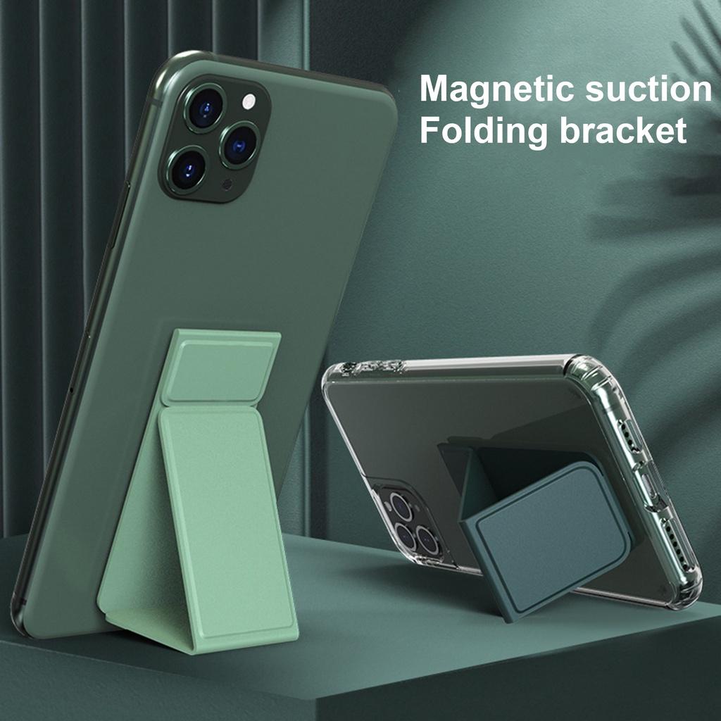 【ky】Foldable Magnetic Solid Color Desktop Tablet/Laptop Support Stand Organizer