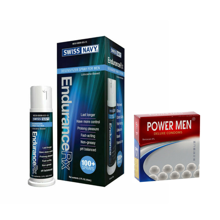 Chai Xịt Kéo Dài Thời Gian Quan Hệ Swiss Navy Endurance RX + Bcs Power Men (Hộp 3 Chiếc) - Hàng Chính Hãng 100% - Che Tên Sản Phẩm