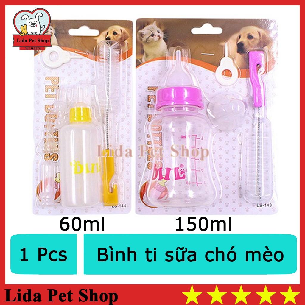 Bình sữa cho chó mèo con bú 60ml &amp; 150ml - Bình Sữa Chó Mèo Sơ Sinh