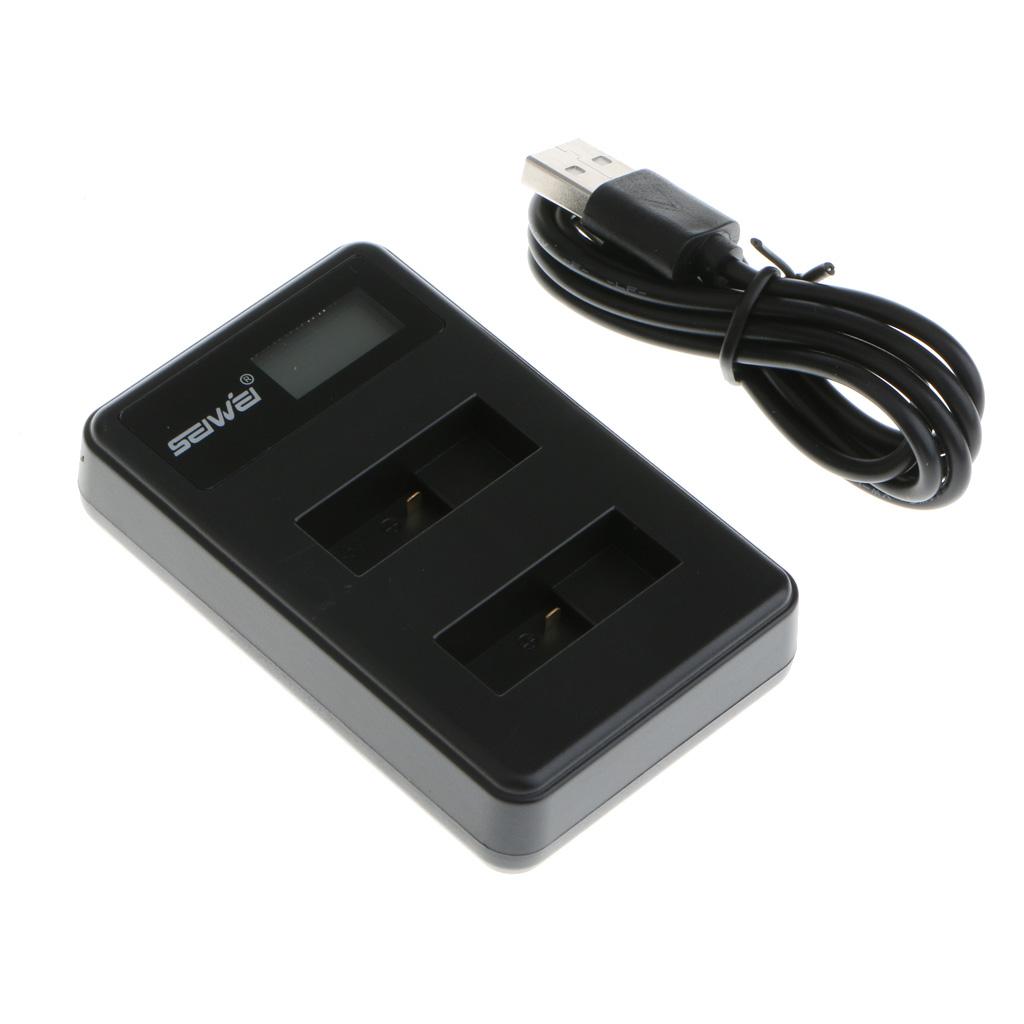 Dual USB Battery Dock Charger LCD Display  Cable for    6/5