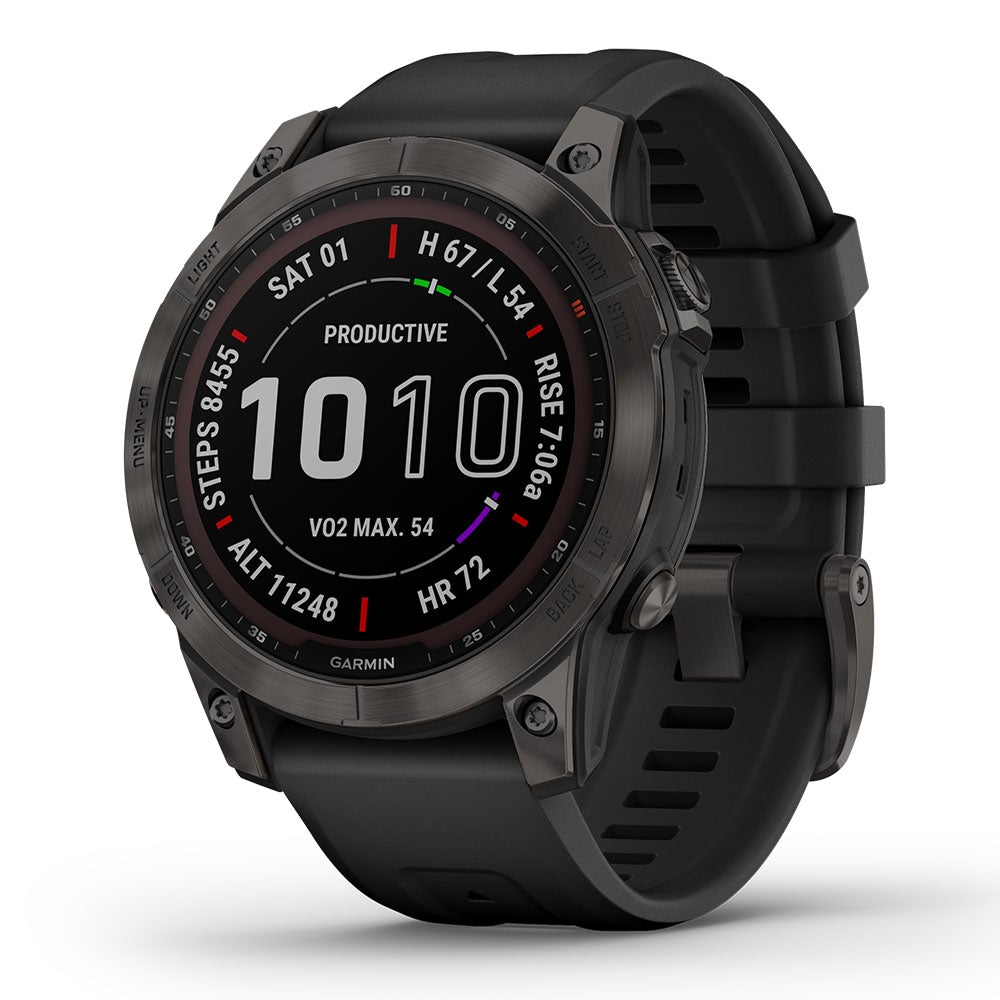 Đồng hồ Thông Minh Garmin fēnix 7S Pro Sapphire Solar (Black) - Hàng Chính Hãng