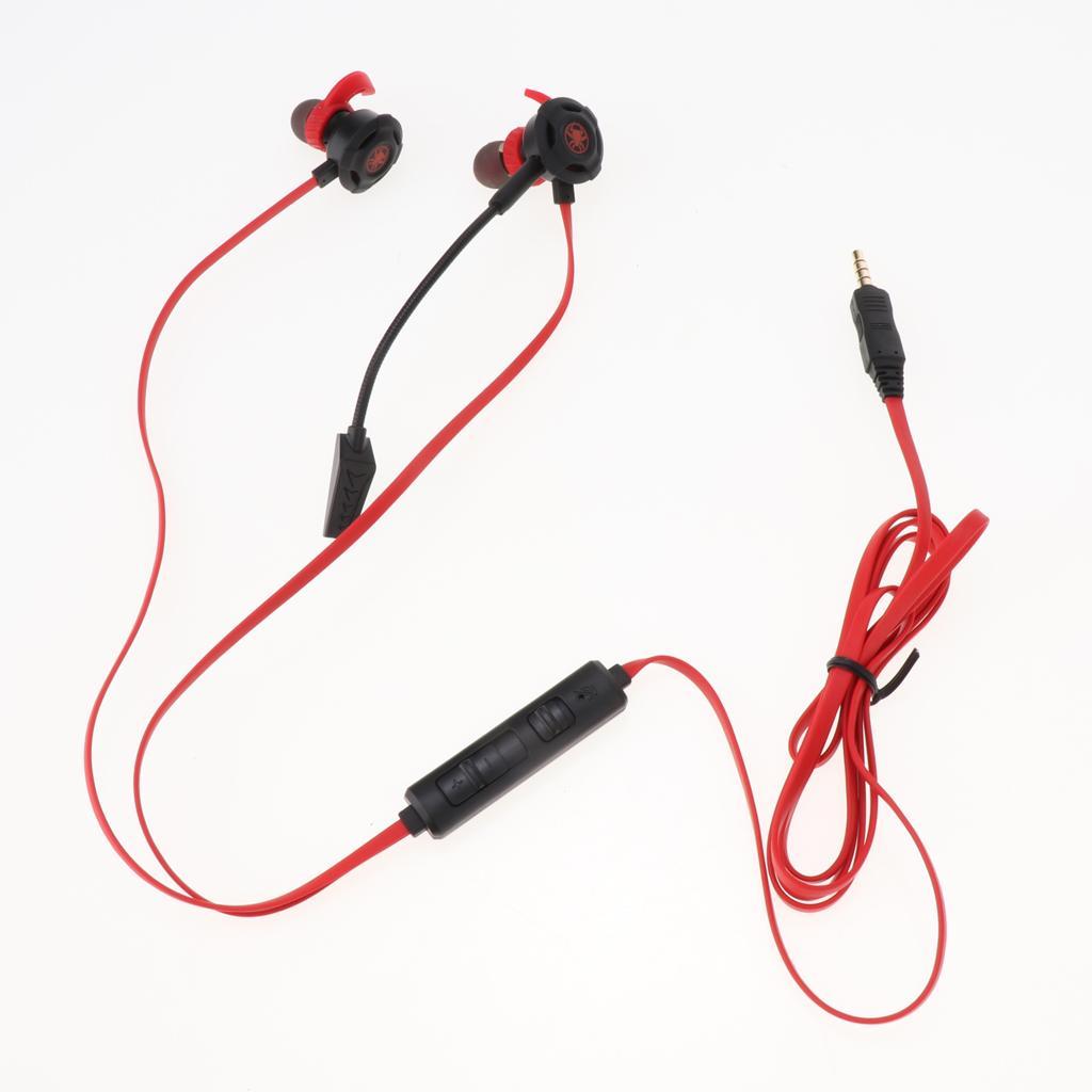 3.5 MM Wired Gaming Earphone, Noise Cancelling Stereo Bass Gaming Headphone with Adjustable Mic for Laptop, PC