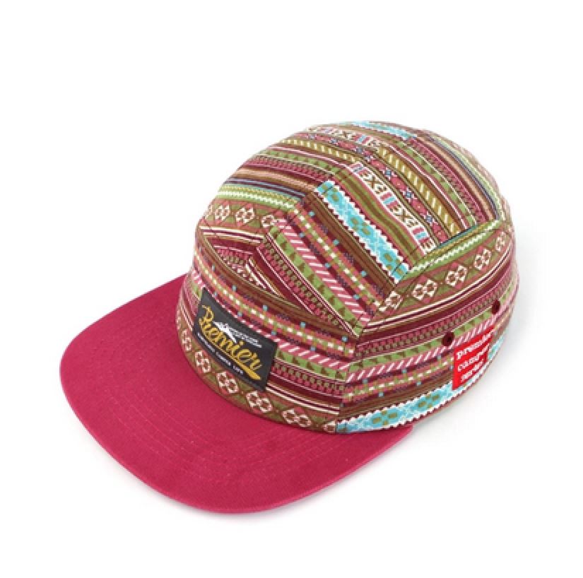 PREMI3R Nón Snapback Nón Hiphop INDIAN WINE VISOR màu đỏ rượu Mũ lưỡi trai phong cách hàn quốc nón thương hiệu chính hãng
