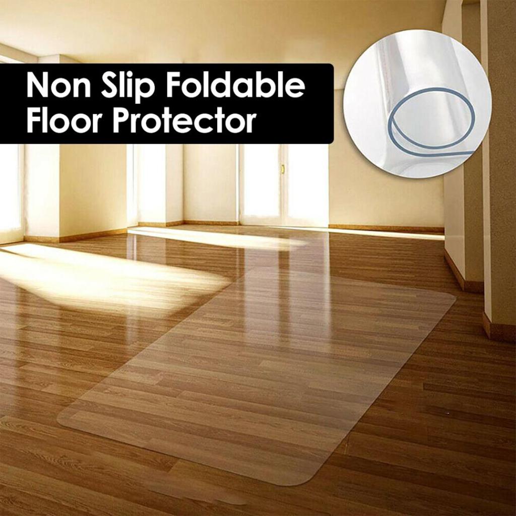 2xOffice Computer Carpet Protector Chair Mat 1.5mm Thick PVC Mat 40x60cm