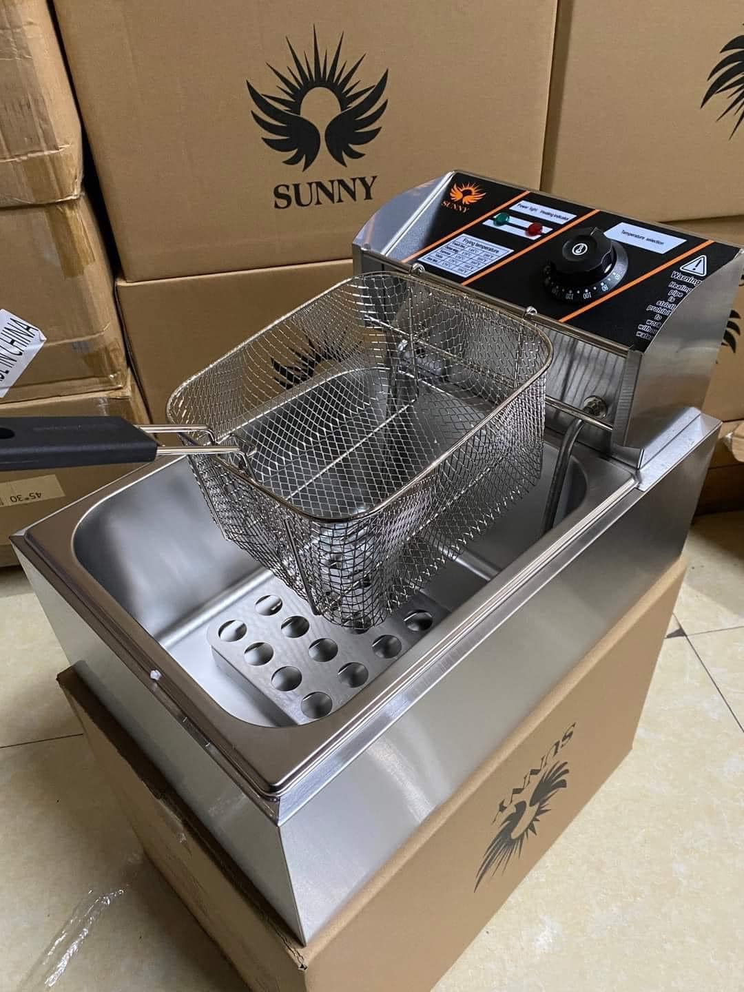 Bếp chiên nhúng điện SUNNY Cao cấp 4l, 6l, 12l, Siêu bền hàng Chính hãng, Bảo hành 12 tháng