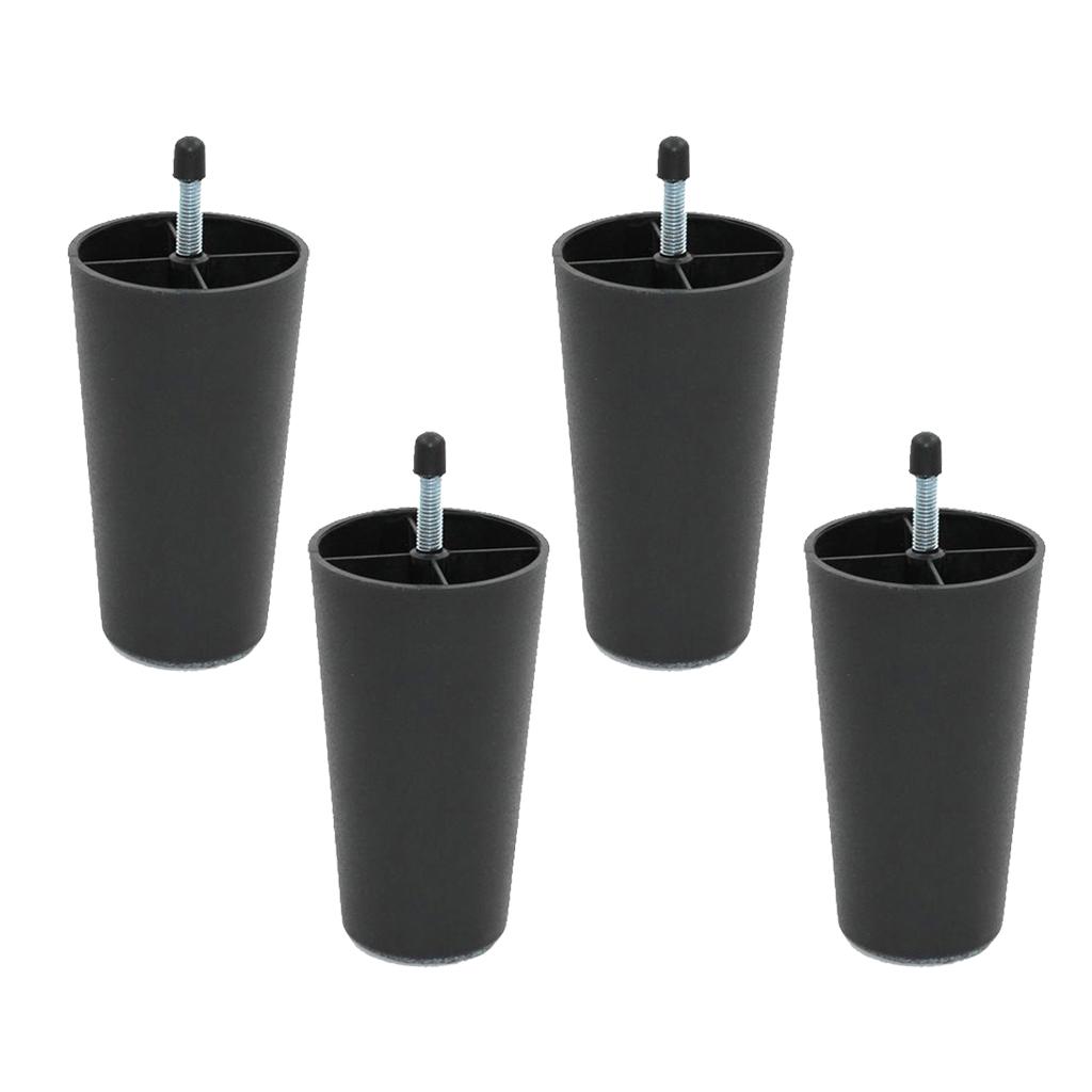 4X Giường Nâng Bàn Nâng Đồ Gỗ Đế Vuông Ốp Rồng Tầng Bảo Vệ 125mm