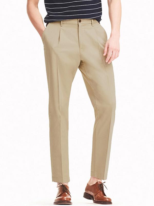 Quần Kaki Nam EZY COTTON RELAXED FIT ANKLE PANTS - SIZE S-M