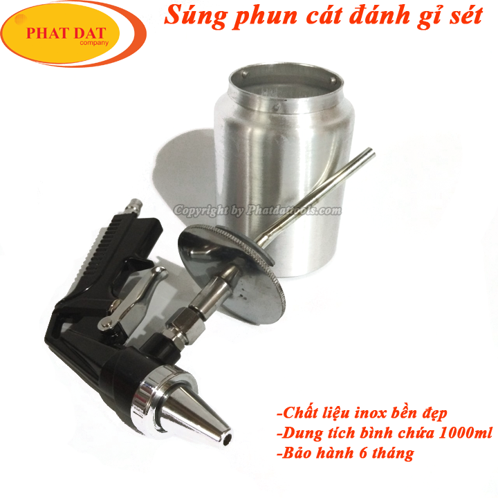 Bình phun cát dùng khí nén đánh gỉ sét