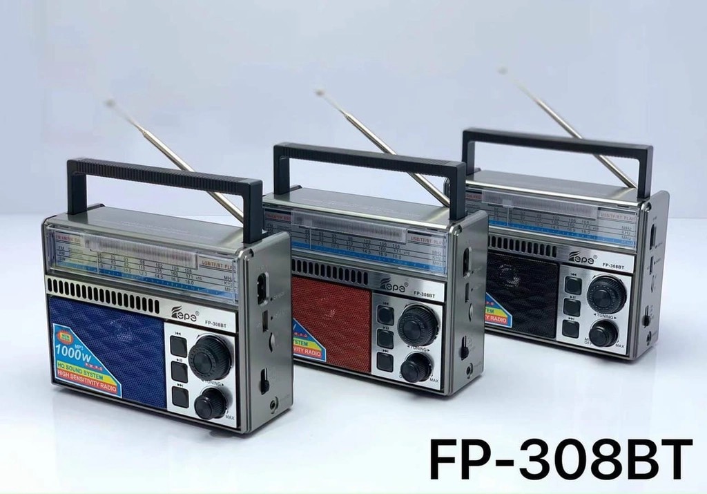 Đài radio 310BT Chất Lượng Tốt Am/Fm/Sw Đa Chức Năng Radio Với USB/Khe Cắm SD -kết nôi Bluetooth -tích hợp pin sạc-Hàng Chính Hãng