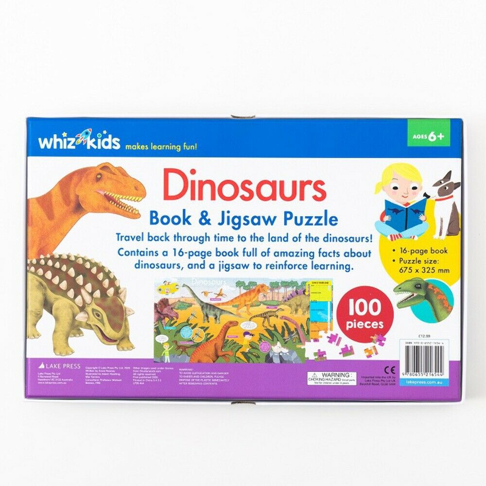 Whiz Kids Dinosaurs - Book And Jigsaw Puzzle