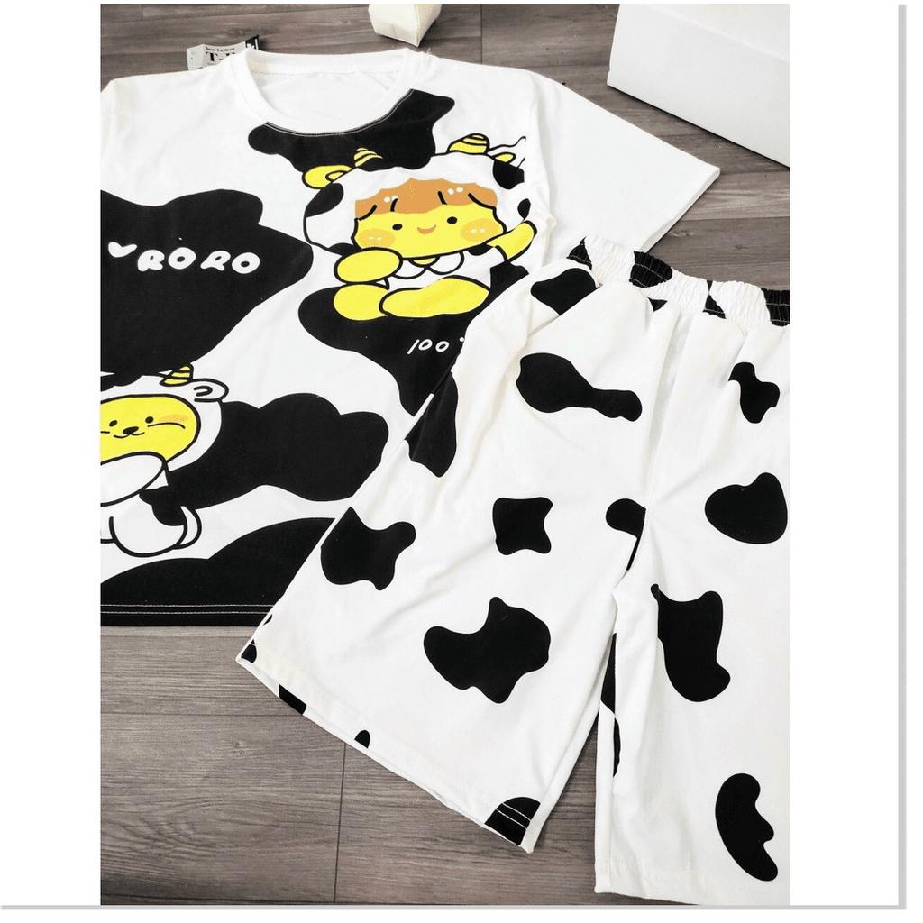 Set bộ mặc cute BÒ SỮA HOT TREND 2021 KME FASHION