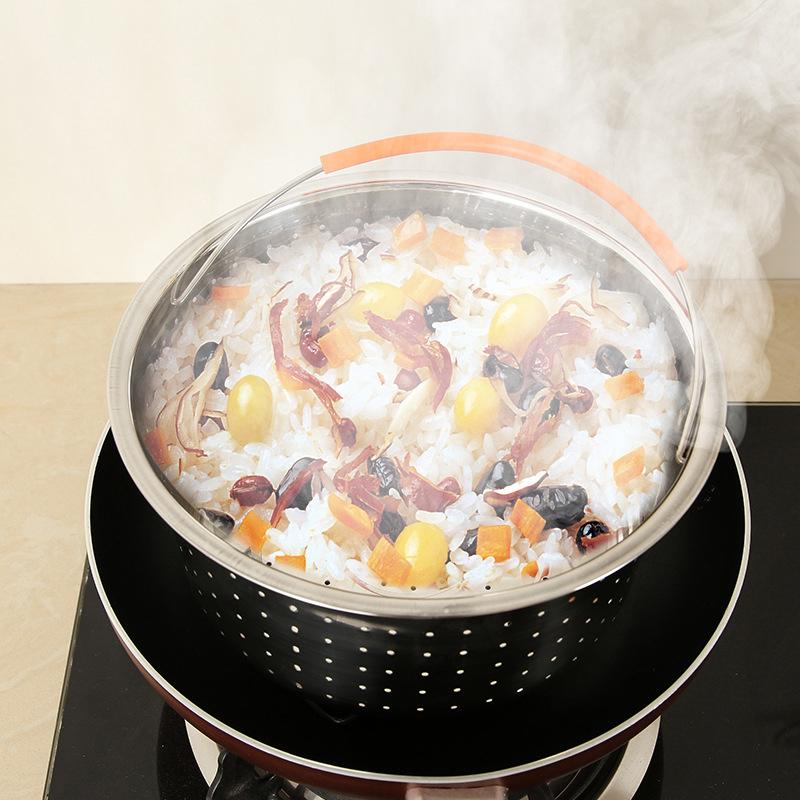 Rổ Hấp Thực Phẩm Đa Năng Bằng Thép Không Gỉ 304