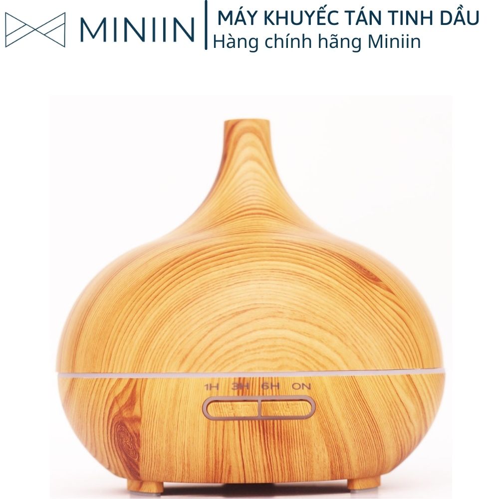 Máy Xông Tinh Dầu Cao Cấp Bầu Tiên Chính Hãng MINIIN - Máy Khuếch Tán Tinh Dầu Spa Sang Trọng Siêu Âm 550ml - Giúp Khuếch Tán Tỏa Hương Thơm Phòng Ngủ- Nhà Hàng-Khách Sạn- Tặng Kèm Điều Khiển