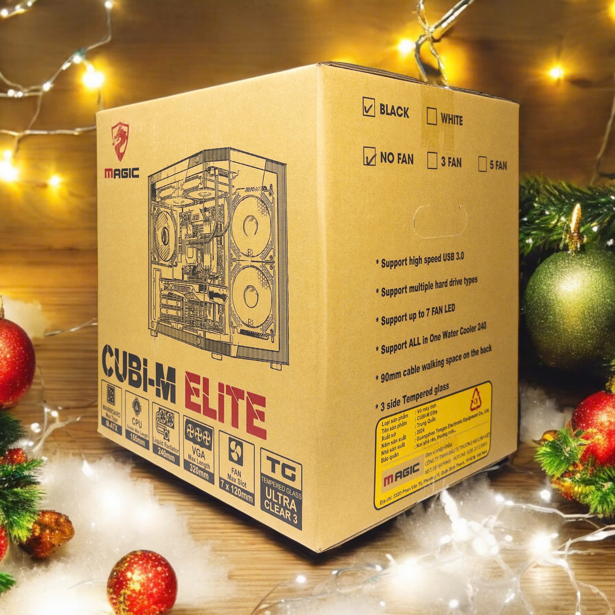 CASE MAGIC CUBI-M ELITE (M-ATX) - Hàng chính hãng
