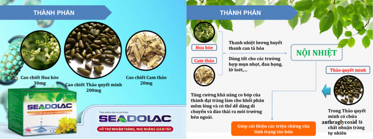 SEADOLAC HỖ TRỢ NHUẬN TRÀNG TỰ NHIÊN CHO TRẺ EM VÀ NGƯỜI LỚN hộp 30 gói/2g