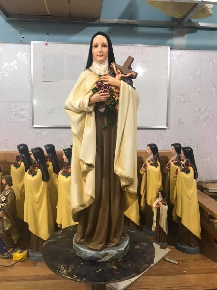 Tượng Thánh nữ Teresa Hài Đồng Chúa Giesu  cao 60 cm