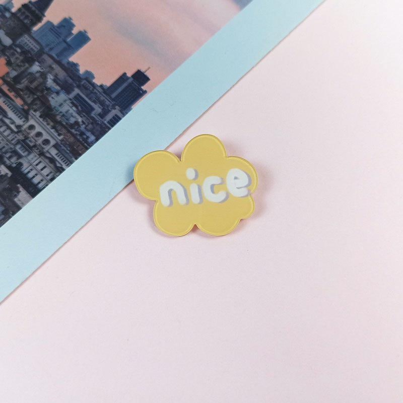 Pin cài áo cute sticker phụ kiện trang trí áo balo túi vải Cobala1688