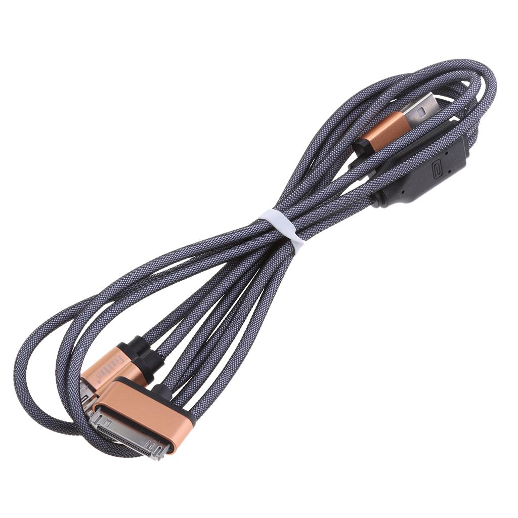 New 3 in 1 Universal Multiple USB Charger Cable For  Android