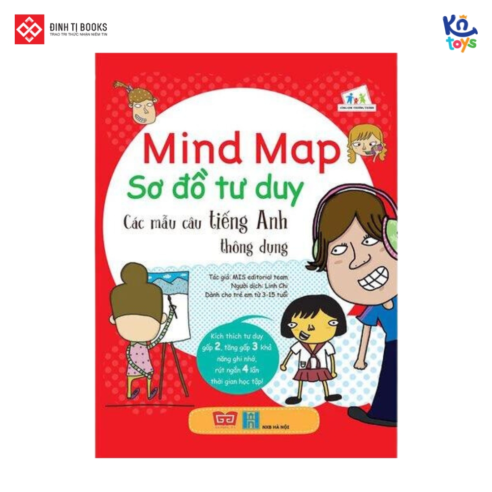 Sách Mind Map - Sơ Đồ Tư Duy – Từ Vựng Tiếng Anh Thông Dụng - Các Mẫu Câu Tiếng Anh Thông Dụng - Đinh Tị Books