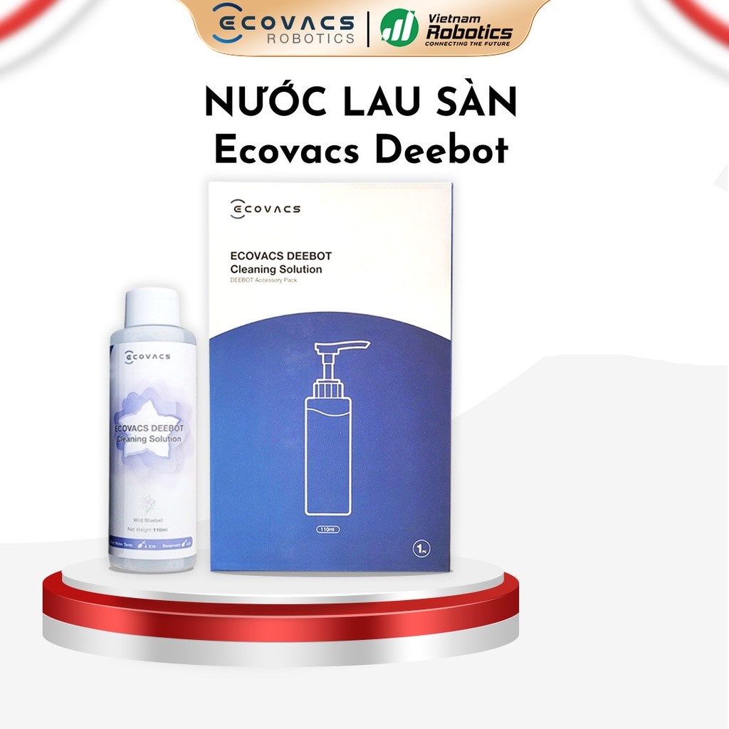 Nước lau sàn chuyên dụng cho robot hút bụi Ecovacs Deebot - Hàng Chính Hãng