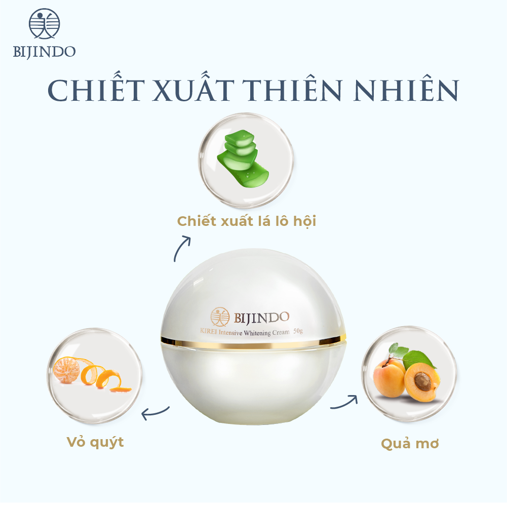 BIJINDO KIREI Intensive Whitening Cream - Kem dưỡng làm trắng da chuyên sâu Bijindo kirei