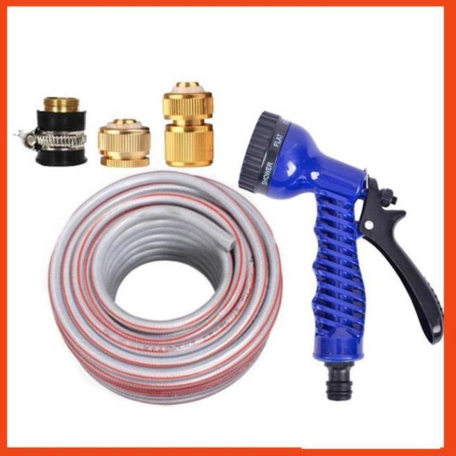 Bộ dây tăng áp 3 lần vòi xịt nước rửa xe, tưới cây loại 7-10m 206843