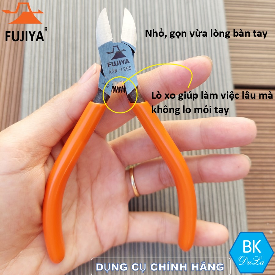 Kìm cắt tiêu chuẩn 125mm Fujiya ASN-125S- Công nghệ Nhật Bản