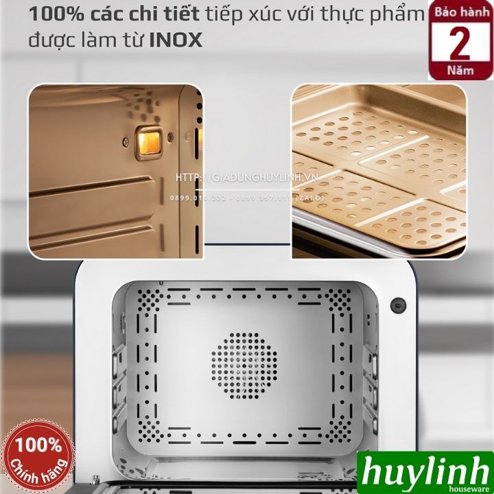 Nồi chiên không dầu hấp hơi nước Olivo SF18 - Dung tích 18 lít - 50 Menu - Hàng chính hãng