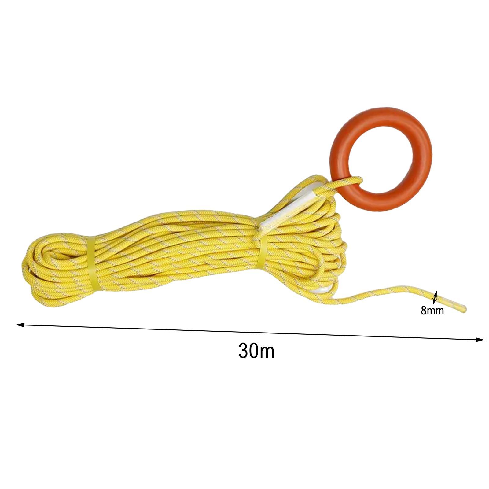 30M Water Floating Rope Outdoor Lifeline with Bracelet Floating Throwing Line for Rowing Kayaking Snorkeling Accessories