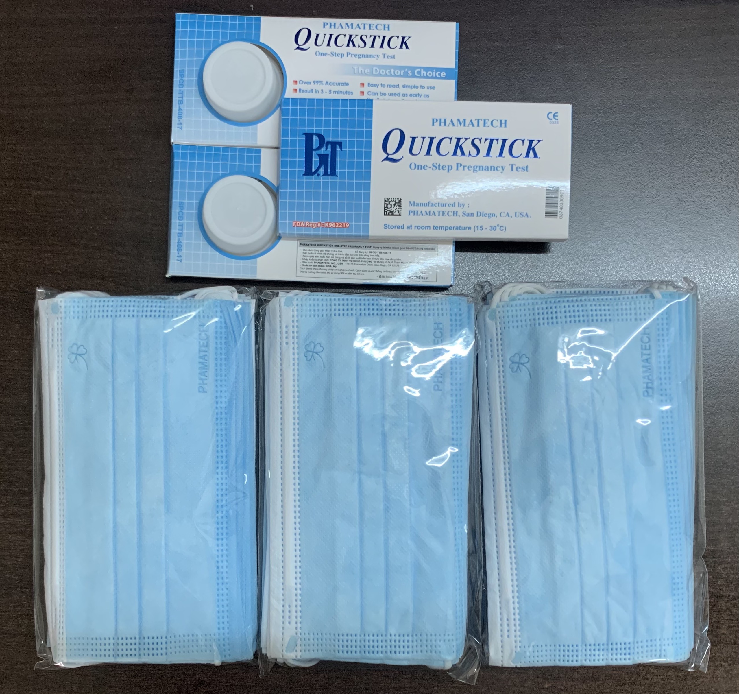 MUA 03 QUE THỬ THAI QUICKSTICK TẶNG NGAY 30 CÁI KHẨU TRANG Y TẾ KHÁNG KHUẨN