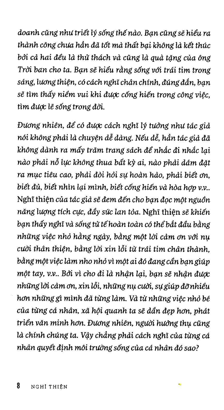 Nghĩ Thiện - Để Cuộc Đời Và Công Việc Viên Mãn