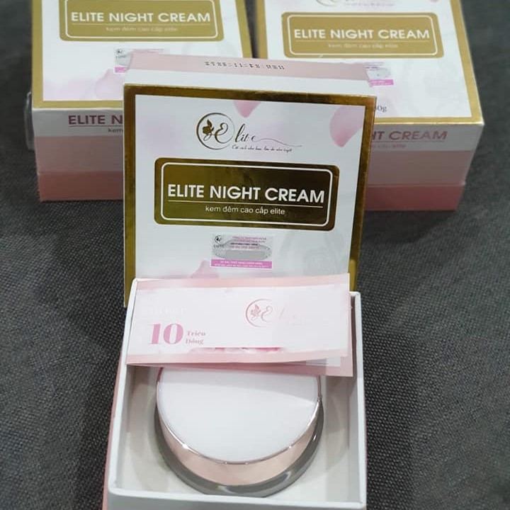 Kem Đêm Elite Night Cream - 30 Gram - Hàng Chính Hãng - Dưỡng Trắng Căng Bóng - Chống Lão Hóa Cải Thiện Sức Sống - Tạo Nên Làn Da Khỏe Mạnh Săn Chắc.