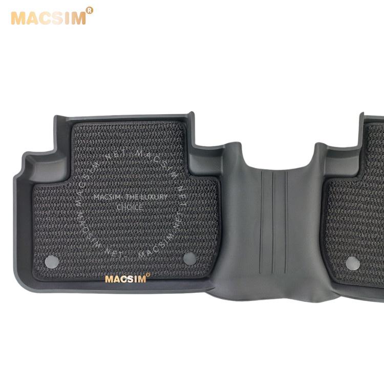 Thảm lót sàn ô tô 2 lớp cao cấp dành cho xe Mitsubishi Outlander 2013-2022 nhãn hiệu Macsim 3w chất liệu TPE