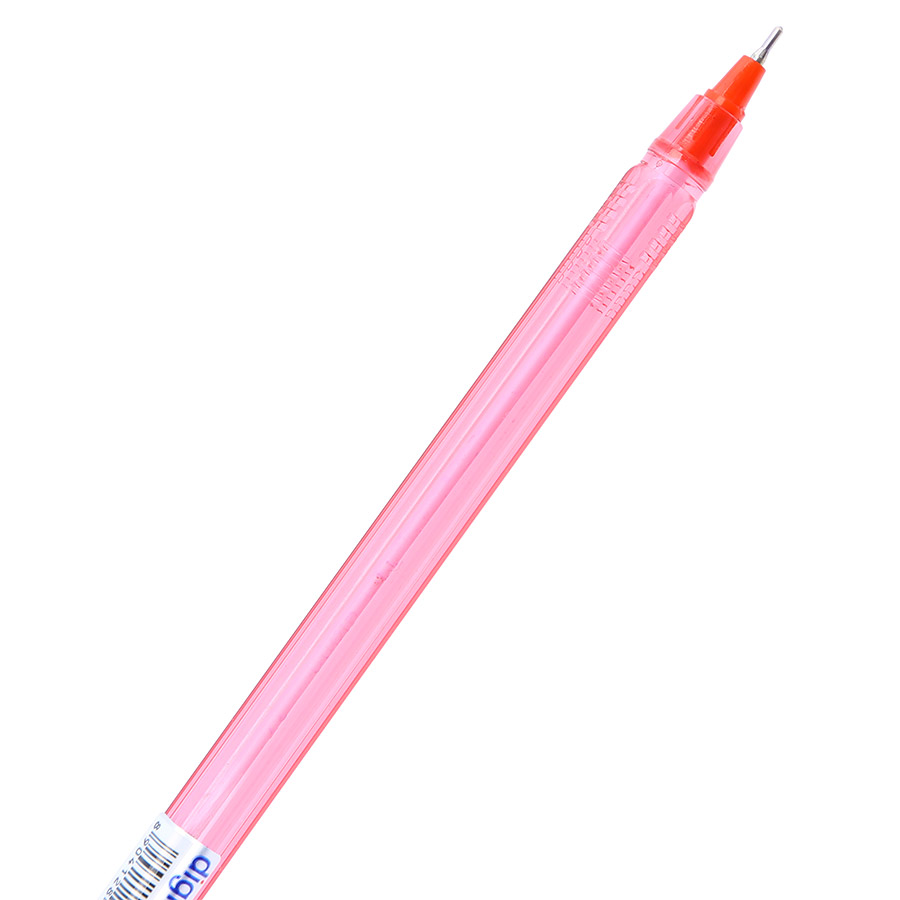 Vỉ 5 Cây Viết Gel Đậy Nắp Digno Unik - Mực Đỏ