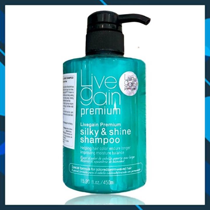 Dầu Gội Giữ Màu Nước Hoa Livegain Premium Silky & Shine Shampoo