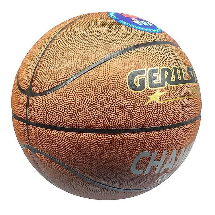Quả bóng rổ dán Geru star Size 7 Champion - Dungcusport tặng lưới + kim bơm
