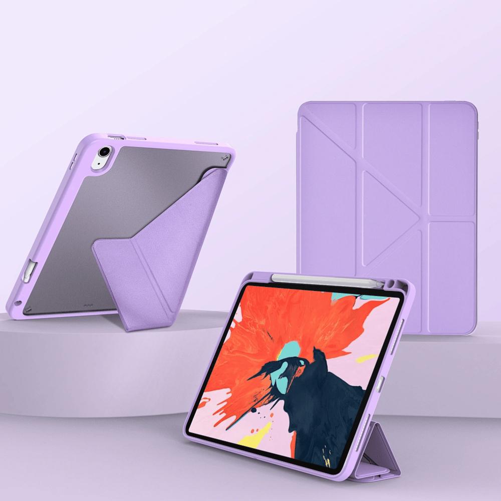 Bao Da Cho ipad Pro 11 inch M4 2024 hiệu WIWU Defender Protective Case 5 Kiểu Gấp Chân Đế, có khay bút sạc trực tiếp bút trên khay, chống sốc chống bẩn - Hàng chính hãng