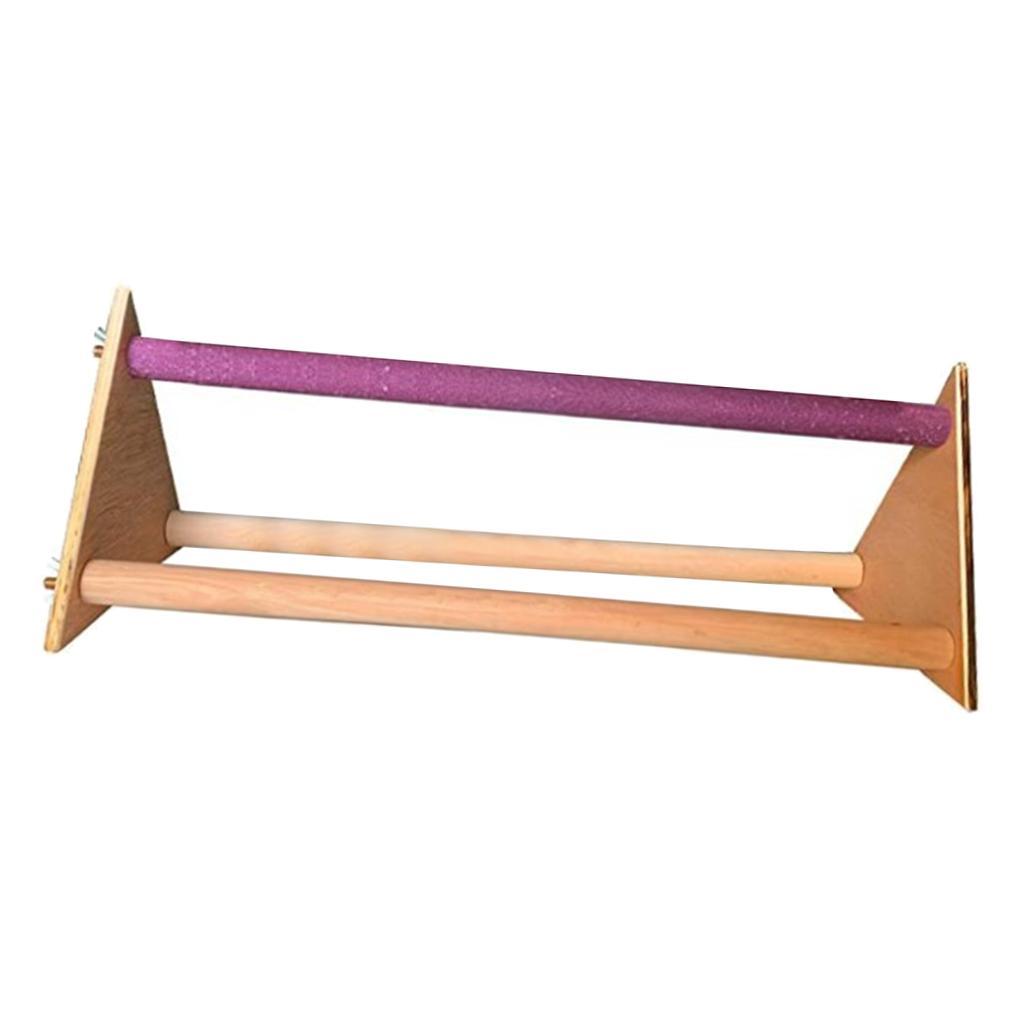 Wood Stand Chicken Toy Bird Perch Stand Toy Chew Toy for Parrot Hens Macaw