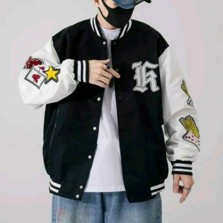 Áo khoác dù bomber nam nữ unisex form rộng vải 2 lớp chất xịn, dày dặn, y ảnh phong cách hàn quốc )