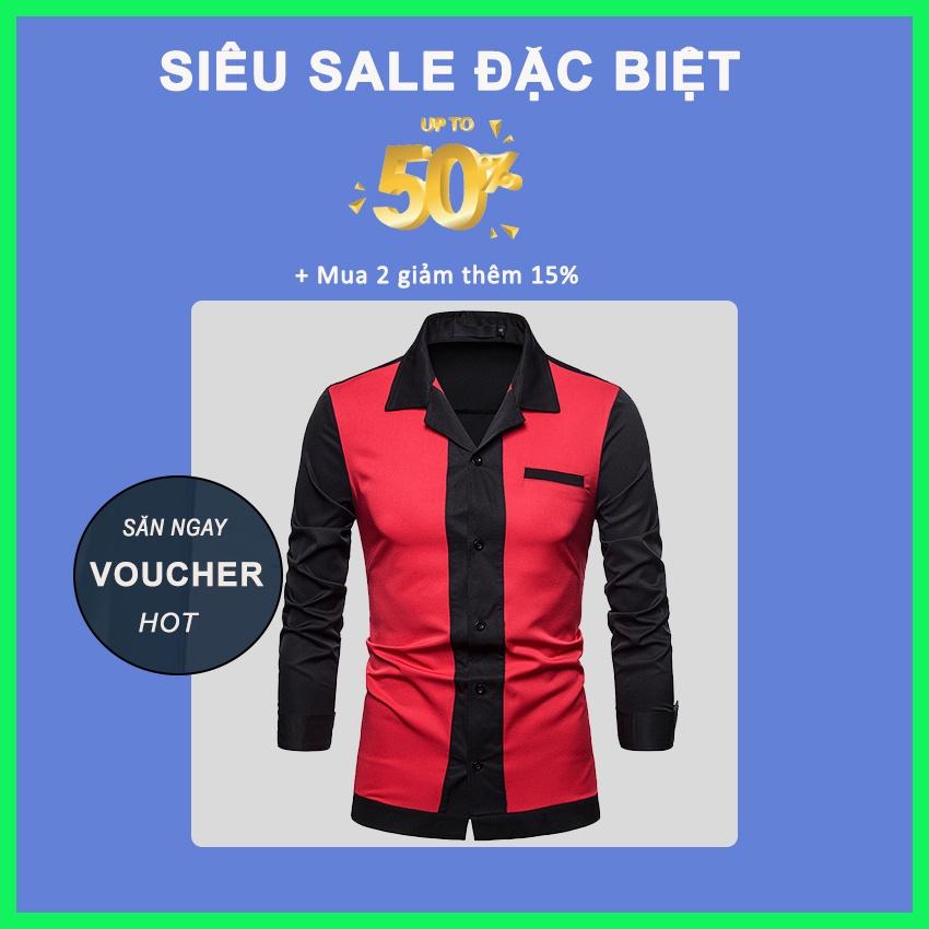 Áo Sơ Mi, Áo Sơ Mi Nam Phối màu đặc sắc phong cách trẻ trung, năng động,áo may tại xưởng, số lượng lớn, giá hợp lý - H39