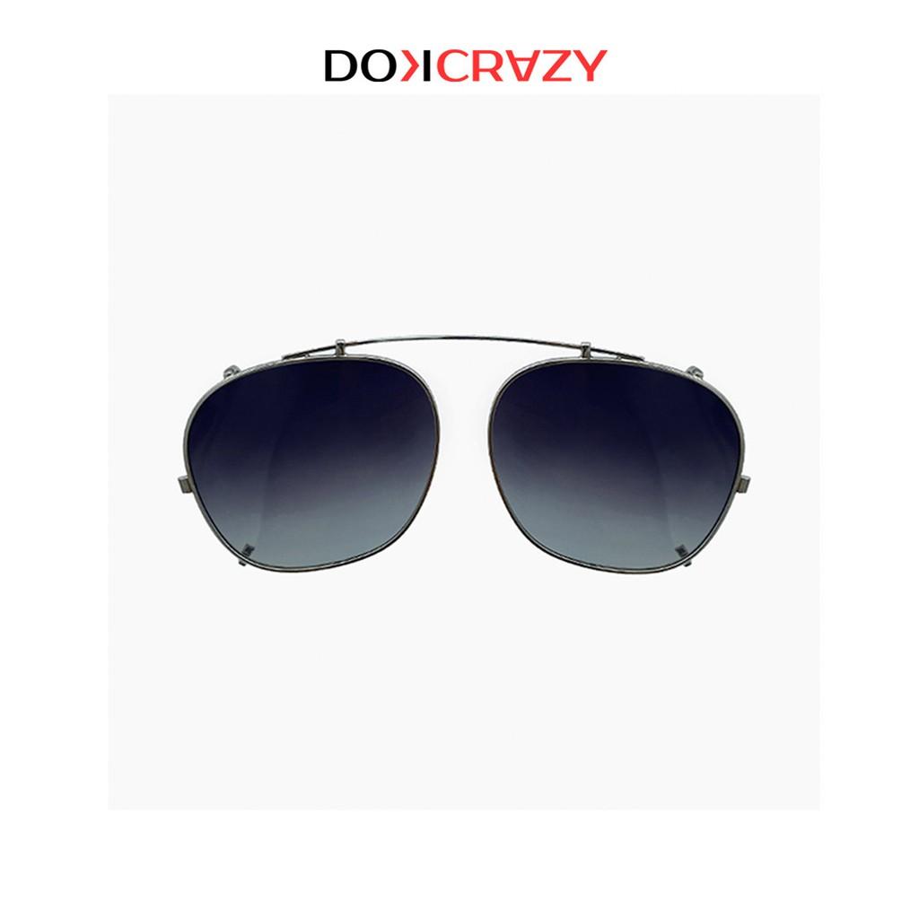 Kính mát clip on DUBLIN local brand DOKCRAZY thời trang nam nữ gọng tròn mắt râm ngầu phân cực chống tia UV retro trendy